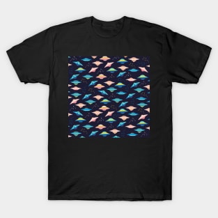 Cute Flying Saucer Pattern T-Shirt